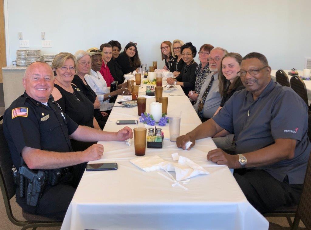 Panel at Lunch after Voorhees